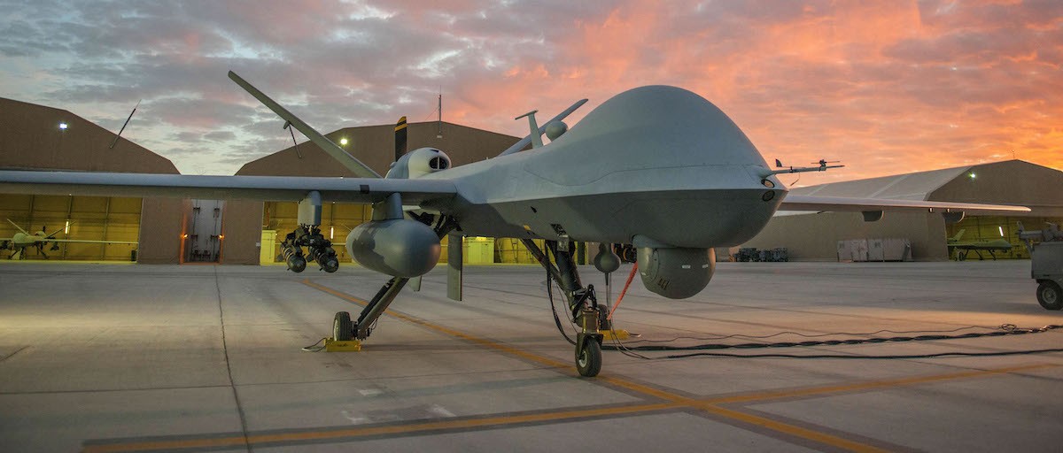 Drone hits firefighting plane